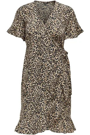 ONLY Onlolivia S/S Wrap Dress Wvn Noos Black