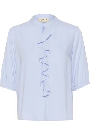 Cream Crsusannah Ss Blouse Blue