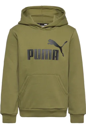 PUMA Ess Big Logo Hoodie Fl B Green
