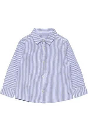 MANGO Oxford Cotton Shirt Blue
