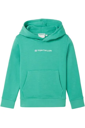 TOM TAILOR Printed Hoody Green