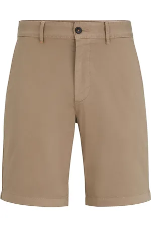HUGO BOSS Chino-Slim-Shorts Beige