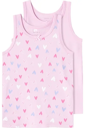NAME IT Nmftank Top 2P Pink Hearts Noos Pink