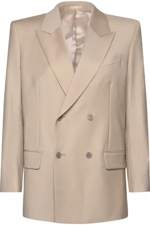 Filippa K Double Breasted Blazer Beige