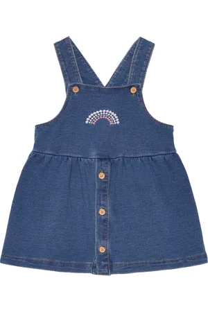 Benetton Skirt Dungaree Blue