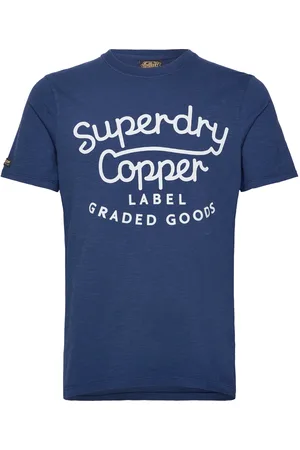 Superdry Copper Label Script Tee Blue