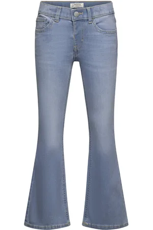 Lindex Trousers Denim Flare Freja Blue