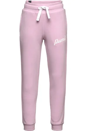 PUMA Ess+ Script Pants Tr G Pink