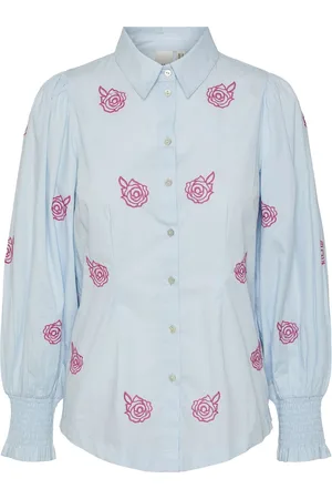 Y.A.S Bella Ls Shirt S. Blue