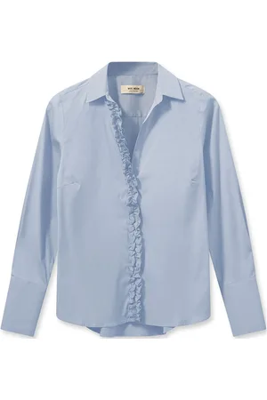 Mos Mosh Mmsybel Satin Shirt Blue