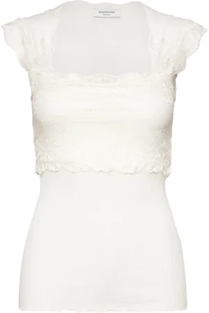 Rosemunde Silk T-Shirt W/ Lace White
