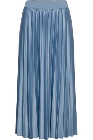 VILA Vinitban Midi Skirt - Noos Blue