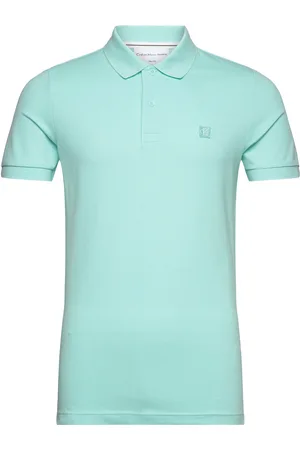 Calvin Klein Ck Embro Badge Slim Polo Blue