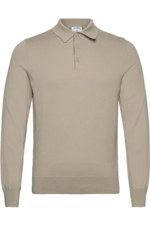 Filippa K Knitted Polo Shirt Beige