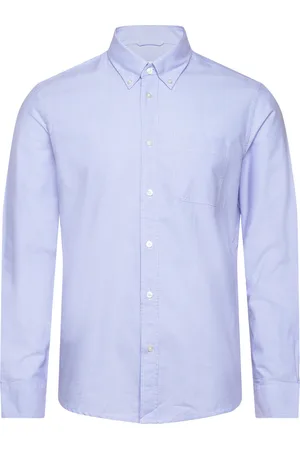 MANGO Regular Fit Oxford Cotton Shirt Blue