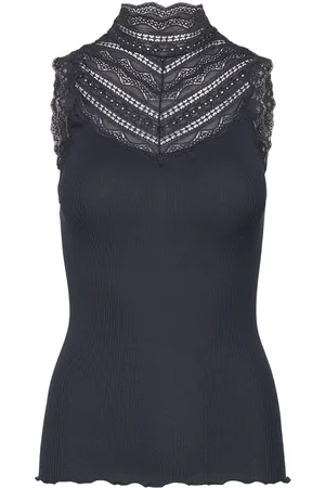 Rosemunde Rwbenita Sl Turtleneck Lace Top Navy