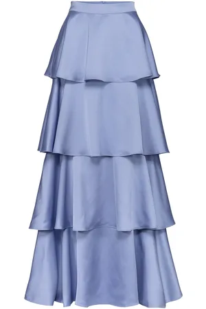 Love Lolina Angel Maxi Skirt Blue