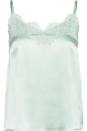 Rosemunde Silk Strap Top Green