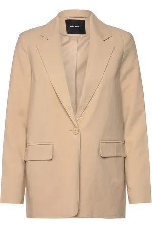 VERO MODA Vmcarmen Ls Loose Blazer Noos Beige