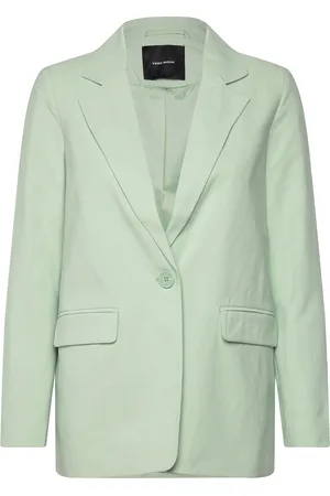 VERO MODA Vmcarmen Ls Loose Blazer Noos Green