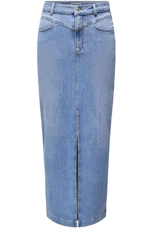 ONLY Onlmylah Hw Maxi Dnm Skirt Az Blue