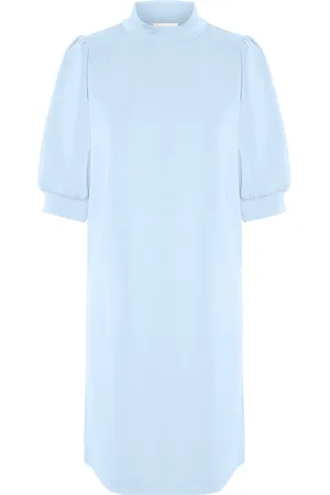 My Essential Wardrobe Ellemw Puff Dress Blue