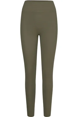 Björn Borg Studio Highwaist Rib Tights Khaki