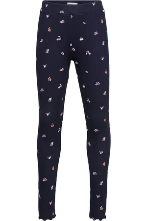 TOM TAILOR Printed Rib Leggings Navy