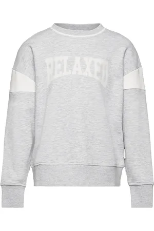 TOM TAILOR Over Printed Sweatshirt Grey
