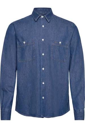 MOS MOSH Gallery Mmggibson Denim Spring Shirt Blue