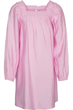 VERO MODA Vmjosie Ls Short Dress Wvn Girl Pink