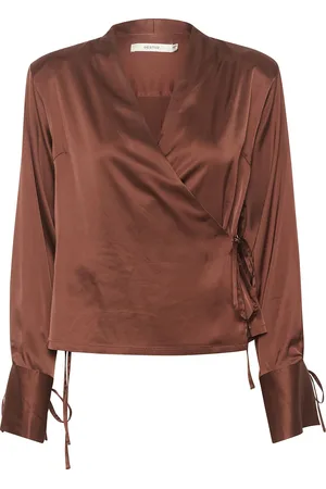 Gestuz Walerygz Wrap Blouse Brown
