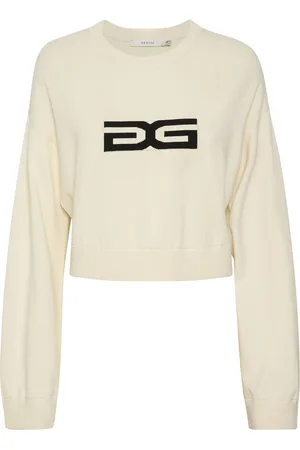 Gestuz Ayagz Cropped Pullover Cream