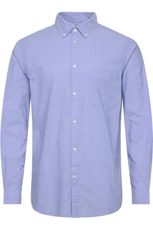 Les Deux Kent Chambray Shirt Blue