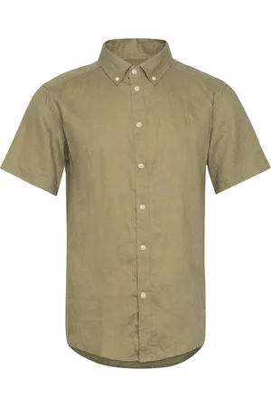 Les Deux Kris Linen Ss Shirt Green