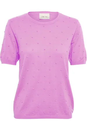Cream Crhanne Knit Pullover Pink