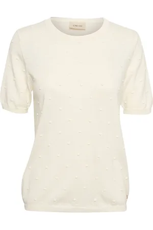 Cream Crhanne Knit Pullover