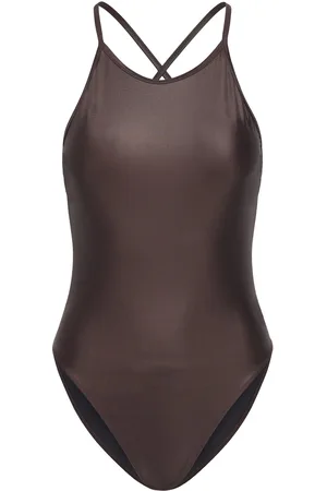Filippa K Cross-Back Swimsuit Brown