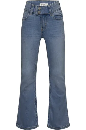 Lindex Trousers Freja Butterfly Blue