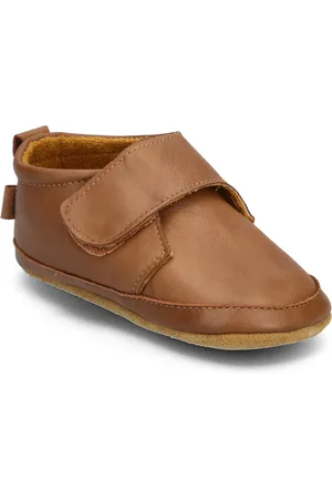 Melton Classic Leather Slippers Brown
