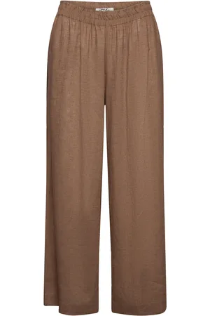 ONLY Onltokyo Hw Linen Blend Pant Pnt Noos Brown