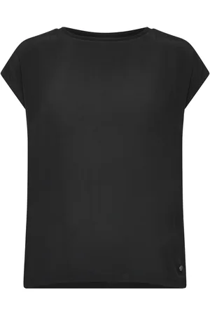 Tamaris Albony Drop Shoulder Round Neck Tee Black