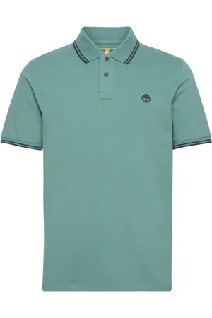 Timberland Millers River Tipped Pique Short Sleeve Polo Blue