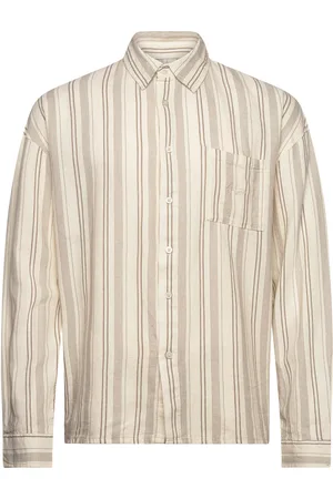 Denim Project Dpstripe Structured Shirt Beige