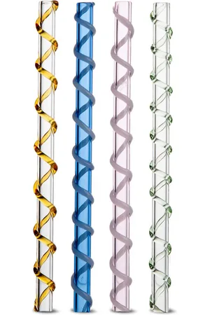 Babyono Straws Celebrate 4Pcs/Set Patterned