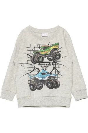 NAME IT Nmmfaustin Monsterjam Sweat Unb Vde Grey