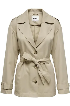 ONLY Onlline Short Trenchcoat Otw Beige