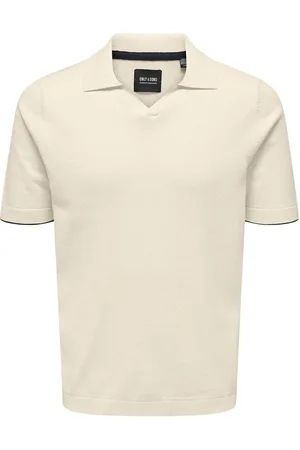Only & Sons Onsdal Life Reg Ss 14 Resort Polo Knit Cream