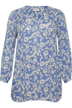 Kaffe Kcami Ls Tunic Printed Blue