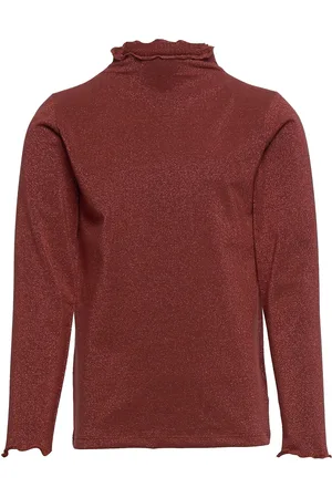NAME IT Nkfrikort Ls Slim Top Noos Red